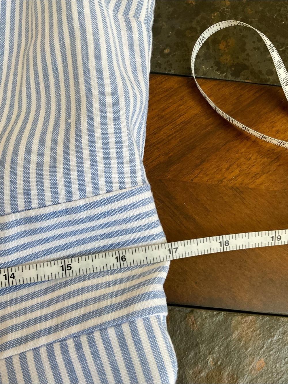 Talbots Linen Blend Fit N Flare Dress - Picture 8 of 9